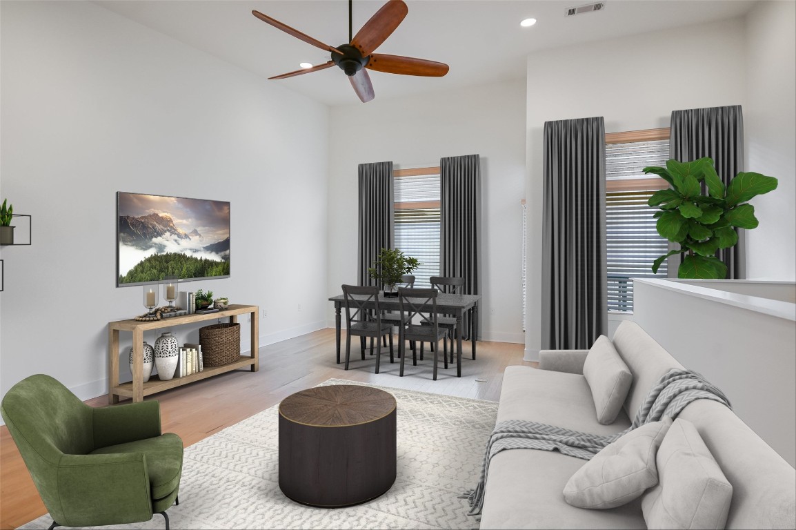 1702 South Lamar Boulevard, Unit 22 Austin, TX 78704 - Photo 7 of 30 a living room with furniture and a potted plant