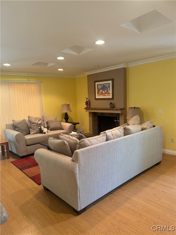 205 Cool Creek Lane Lake Arrowhead, CA 92352 - Photo 4 of 14 a living room with furniture and a flat screen tv
