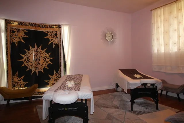 a room with furniture and window