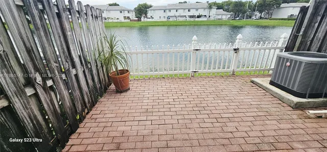a view of a terrace with chairs