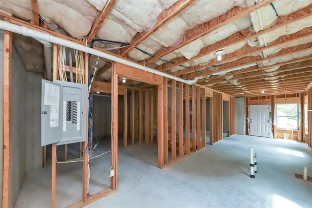 a view of an empty room