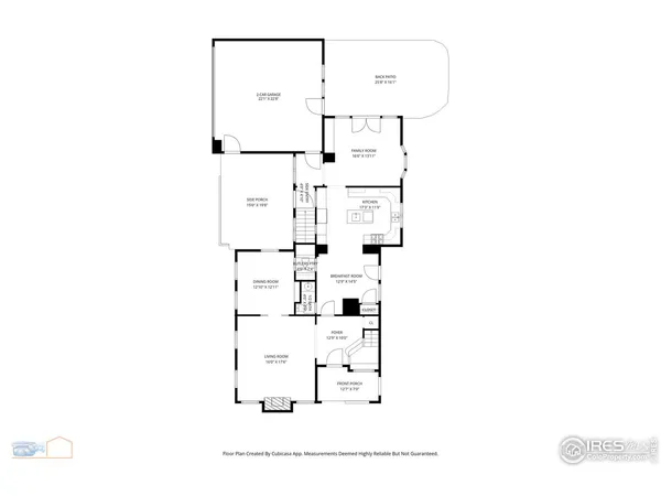 a picture of a bench in a room