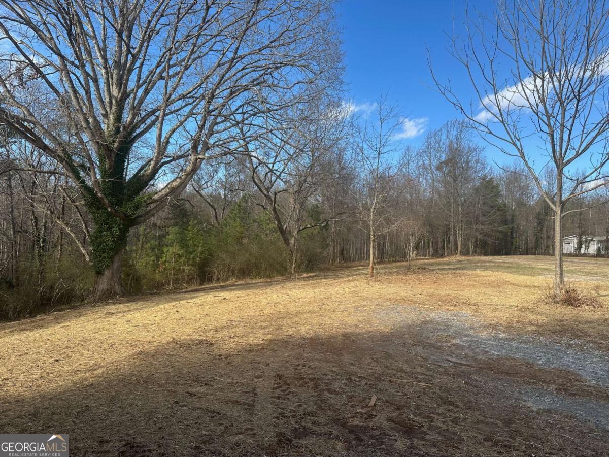 a backyard of a house