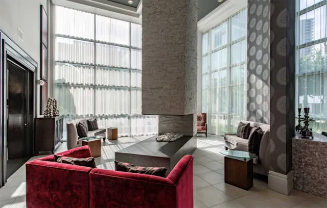 a view of an outdoor space and tennis court