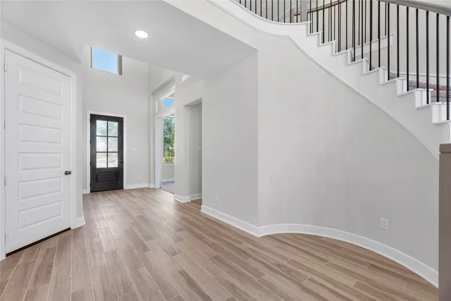 wooden floor in an empty room with wooden floor