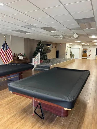 a room with gym equipment