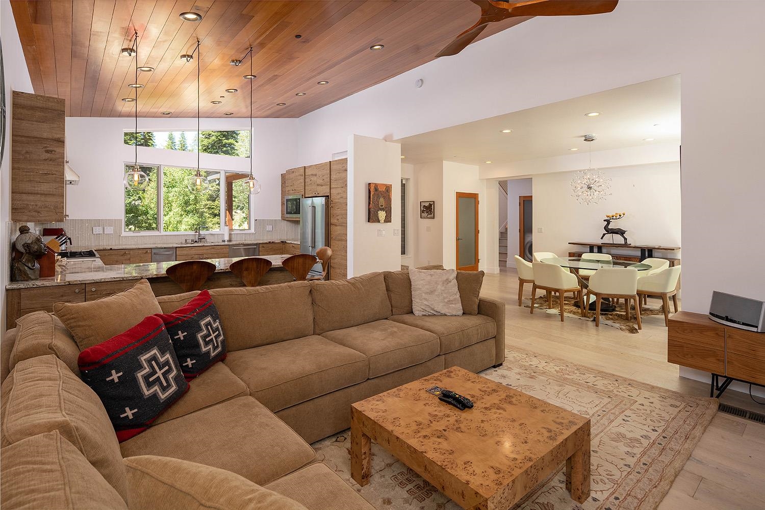 120 Smiley Circle Olympic Valley, CA 96146 - Photo 3 of 21 a living room with furniture and a large window