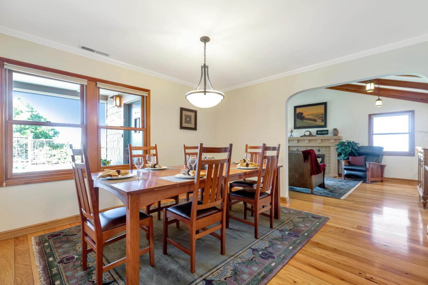 22820 San Juan Road Cupertino, CA 95014 - Photo 17 of 100 a view of a dining room with furniture window and wooden floor