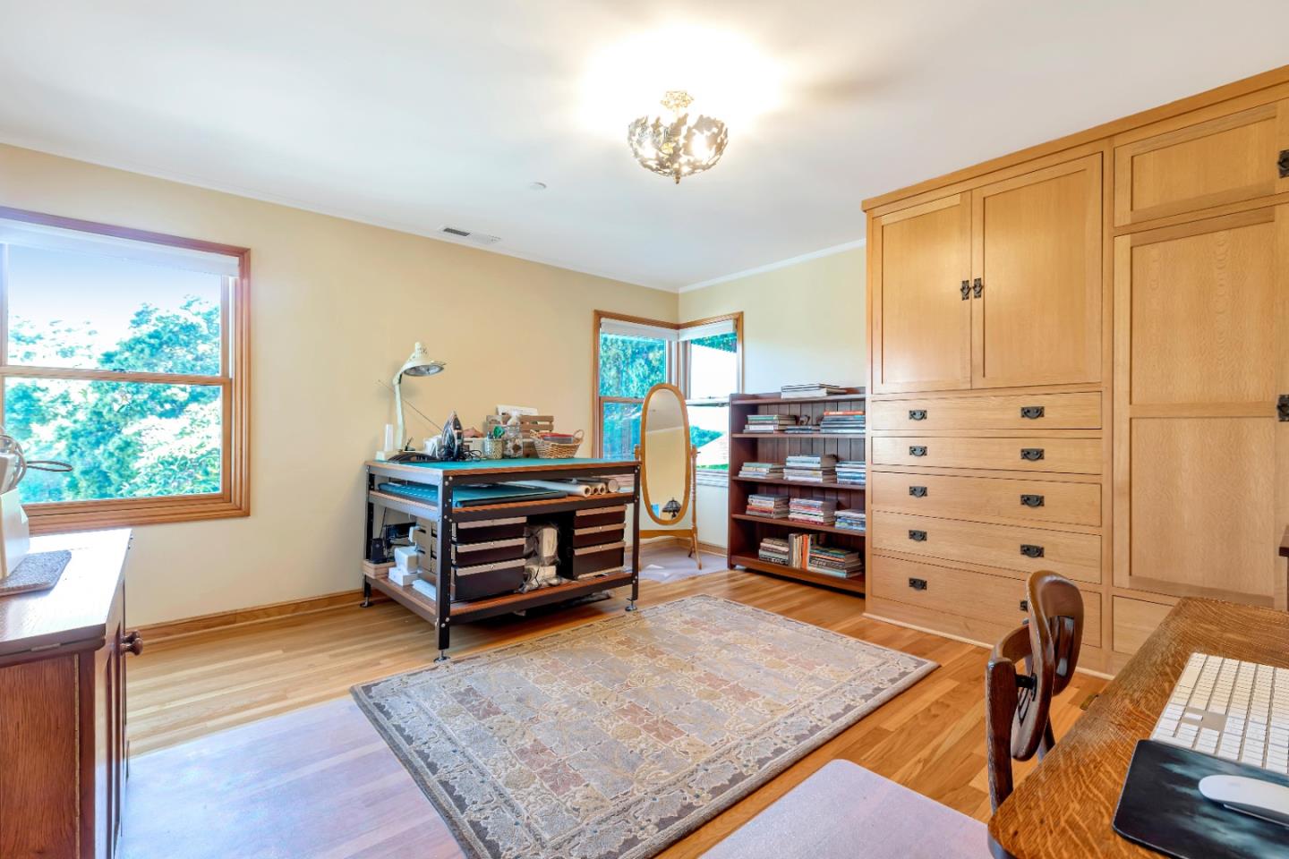 22820 San Juan Road Cupertino, CA 95014 - Photo 43 of 100 a living room with furniture and a wooden floor