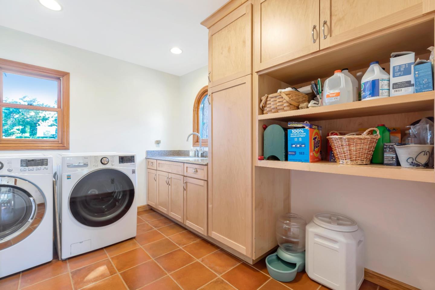 22820 San Juan Road Cupertino, CA 95014 - Photo 44 of 100 a utility room with sink dryer and washer