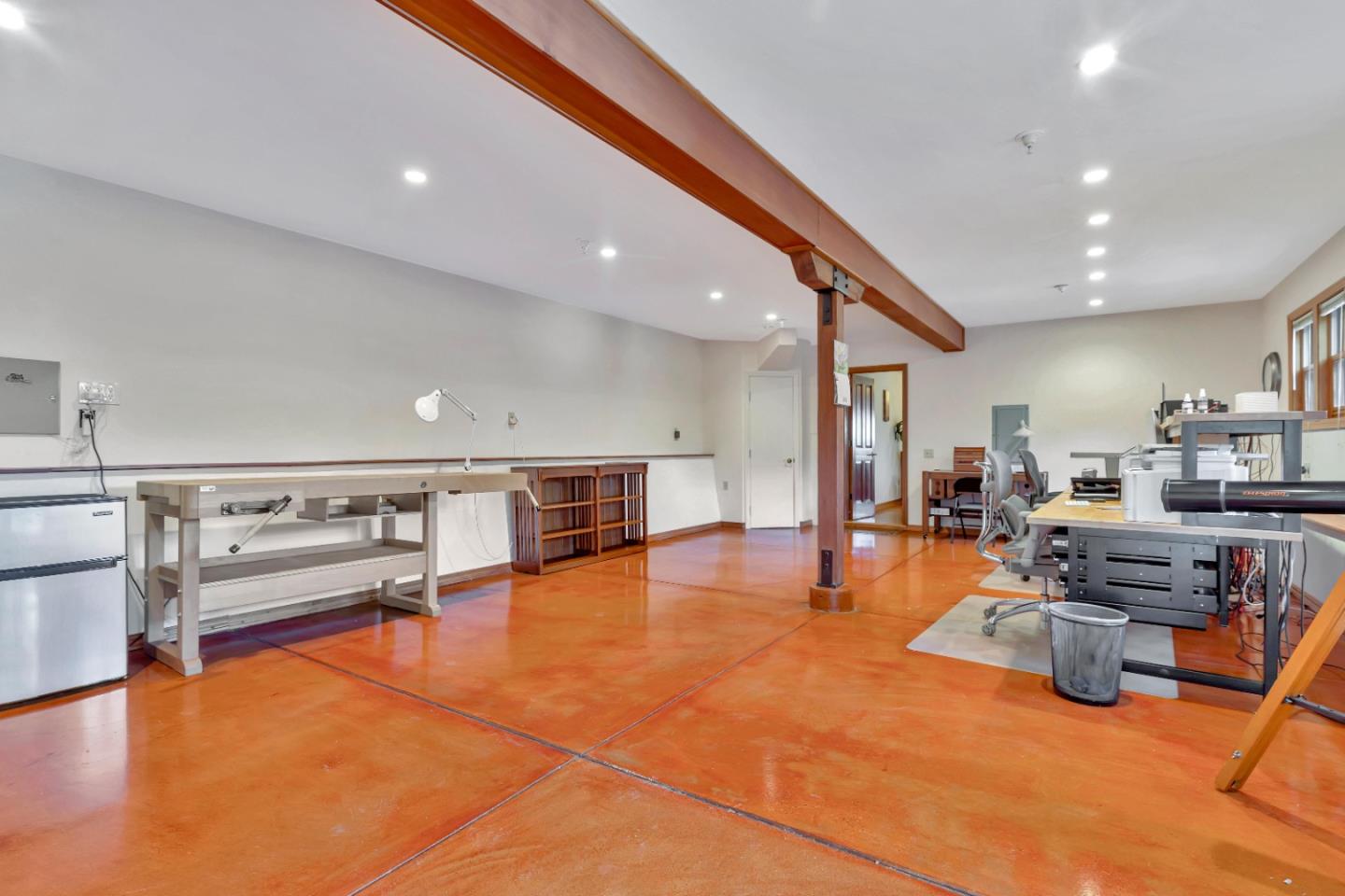 22820 San Juan Road Cupertino, CA 95014 - Photo 45 of 100 a living room with lots of furniture and kitchen view