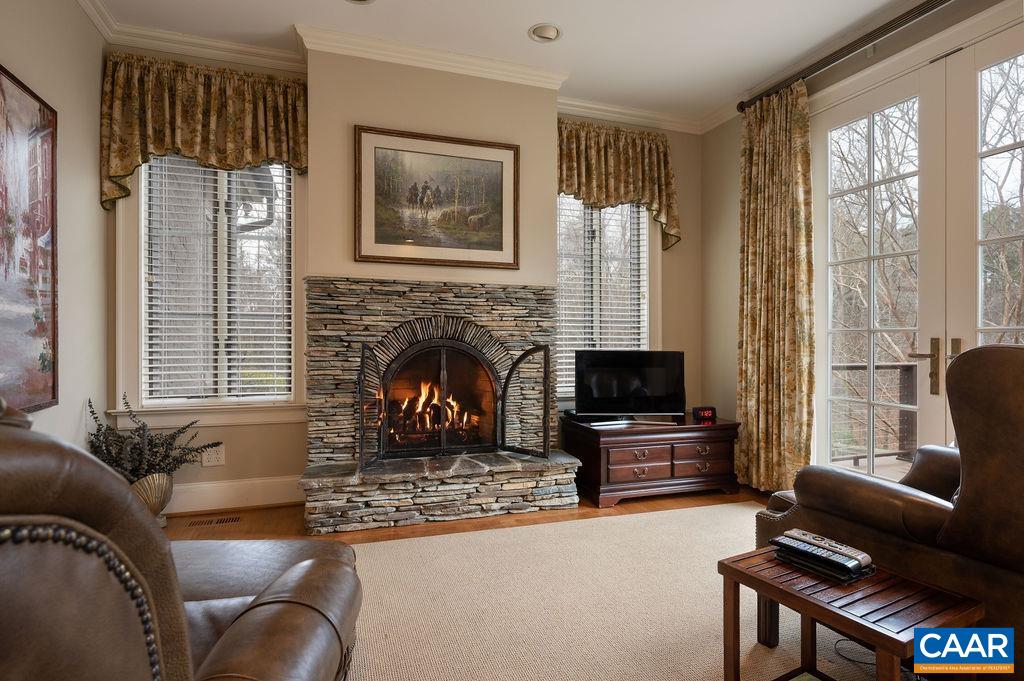 4051 Ballards Mill Road Free Union, VA 22940 - Photo 22 of 49 a living room with furniture flat screen tv and a fireplace