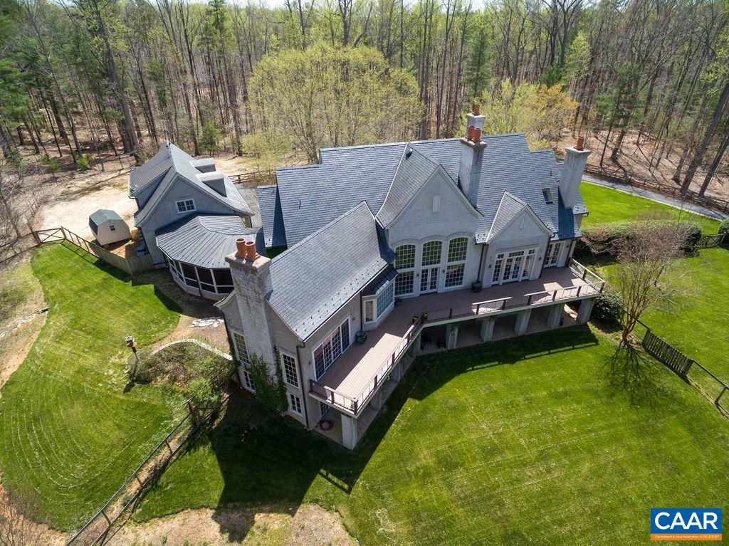 4051 Ballards Mill Road Free Union, VA 22940 - Photo 39 of 49 a aerial view of a house with swimming pool next to a yard
