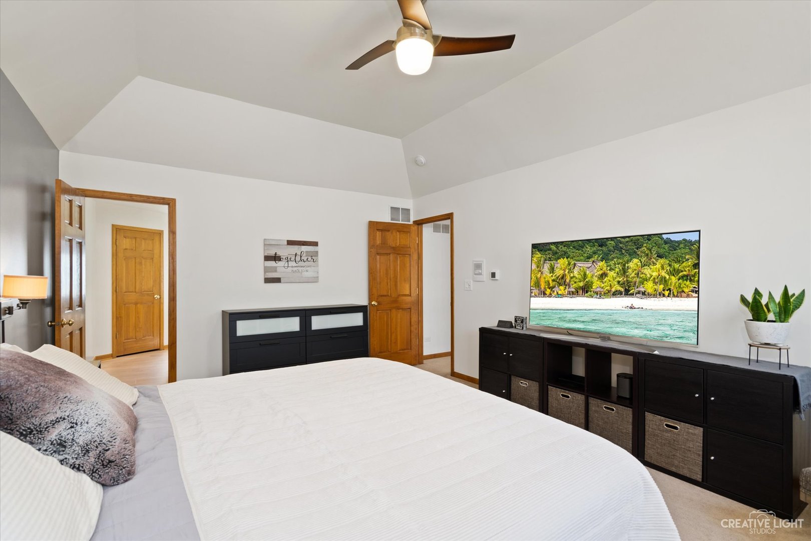 3812 Mistflower Lane Naperville, IL 60564 - Photo 20 of 49 a bedroom with a bed and a flat screen tv