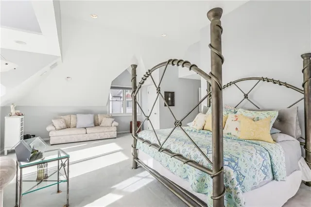 a view of a balcony with outside view