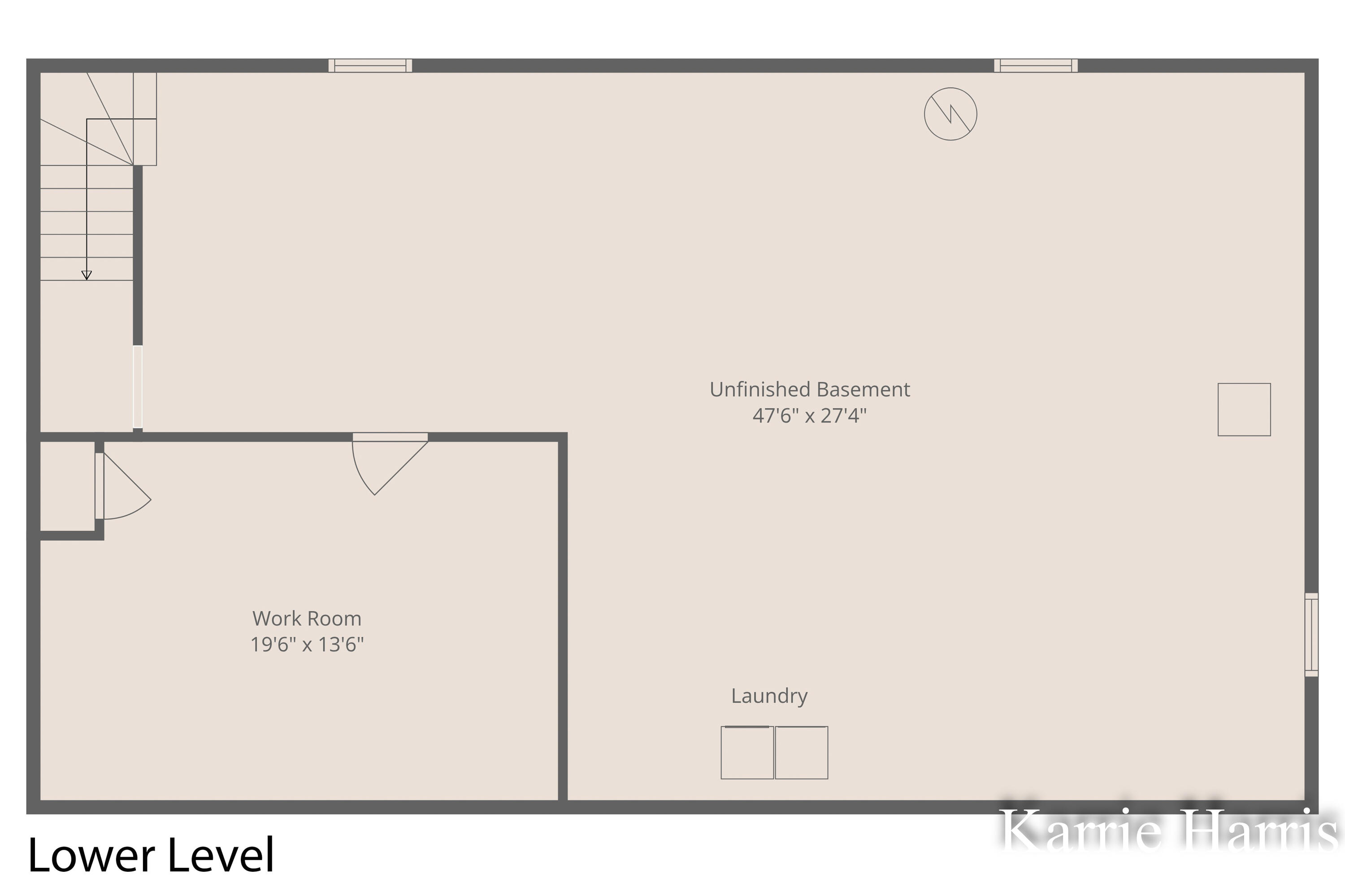 6048 Cedar Lake Road Southeast Sheridan, MI 48884 - Photo 38 of 39 Basement floor plan