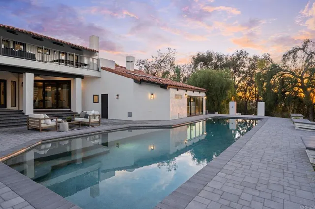 a view of a house with a patio