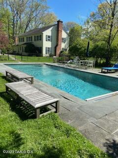 23 Copper Beech Road Greenwich, CT 06830 - Photo 3 of 15 a view of a wooden deck and garden