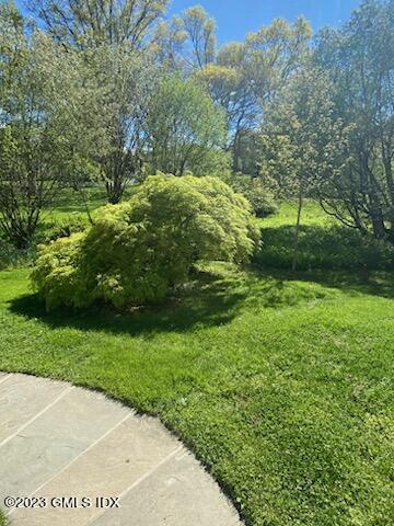 23 Copper Beech Road Greenwich, CT 06830 - Photo 5 of 15 a view of a garden with a bench
