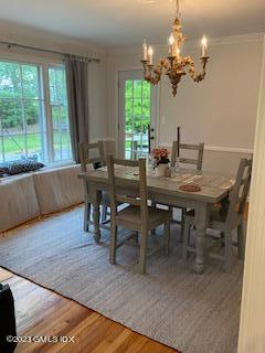 23 Copper Beech Road Greenwich, CT 06830 - Photo 8 of 15 a view of a dining room with furniture window and outside view