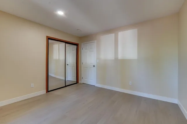 an empty room with window