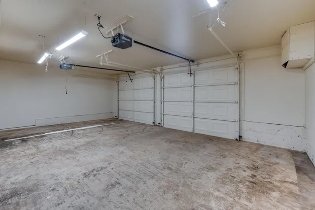 a view of a garage