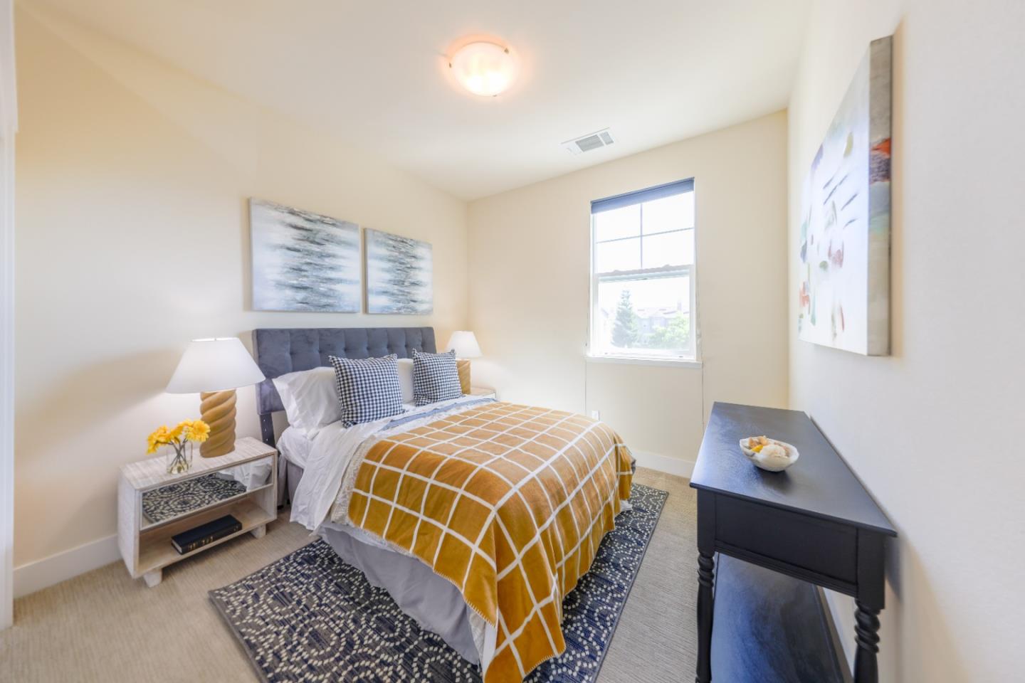 1095 Interlaken Terrace Sunnyvale, CA 94089 - Photo 20 of 25 a bedroom with a bed and wooden floor