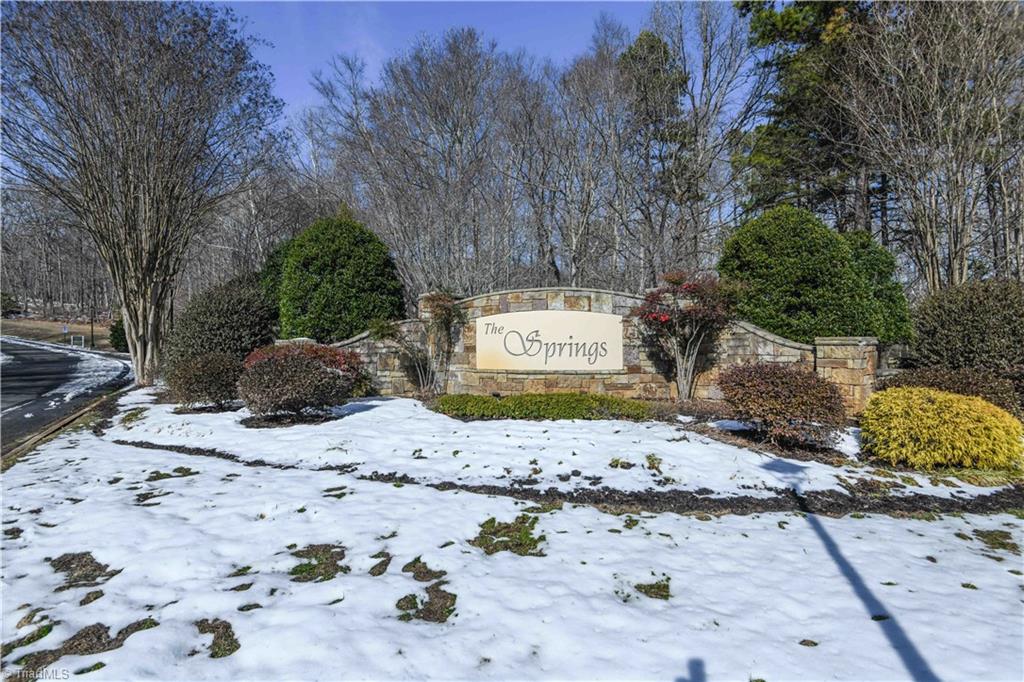 Subdivision Sign at Entrance