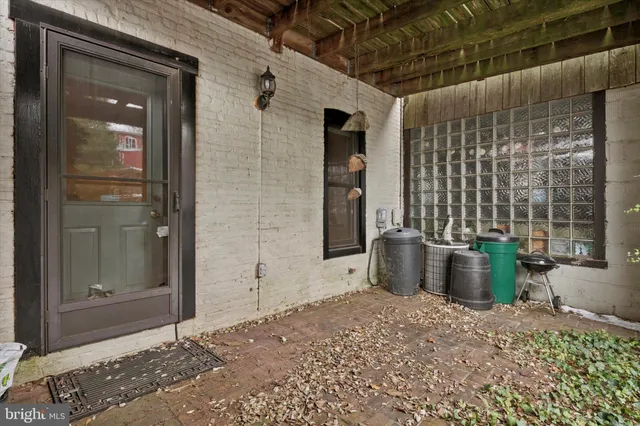 a front view of a building