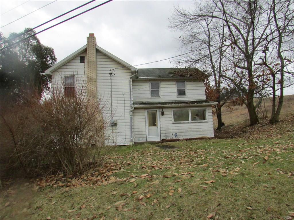 368 Kate Houk Road Wampum, PA 16157 - Photo 22 of 22 Back of the house. Back door. Fireplace chimney.