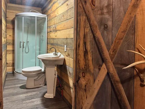 a view of a door of the house