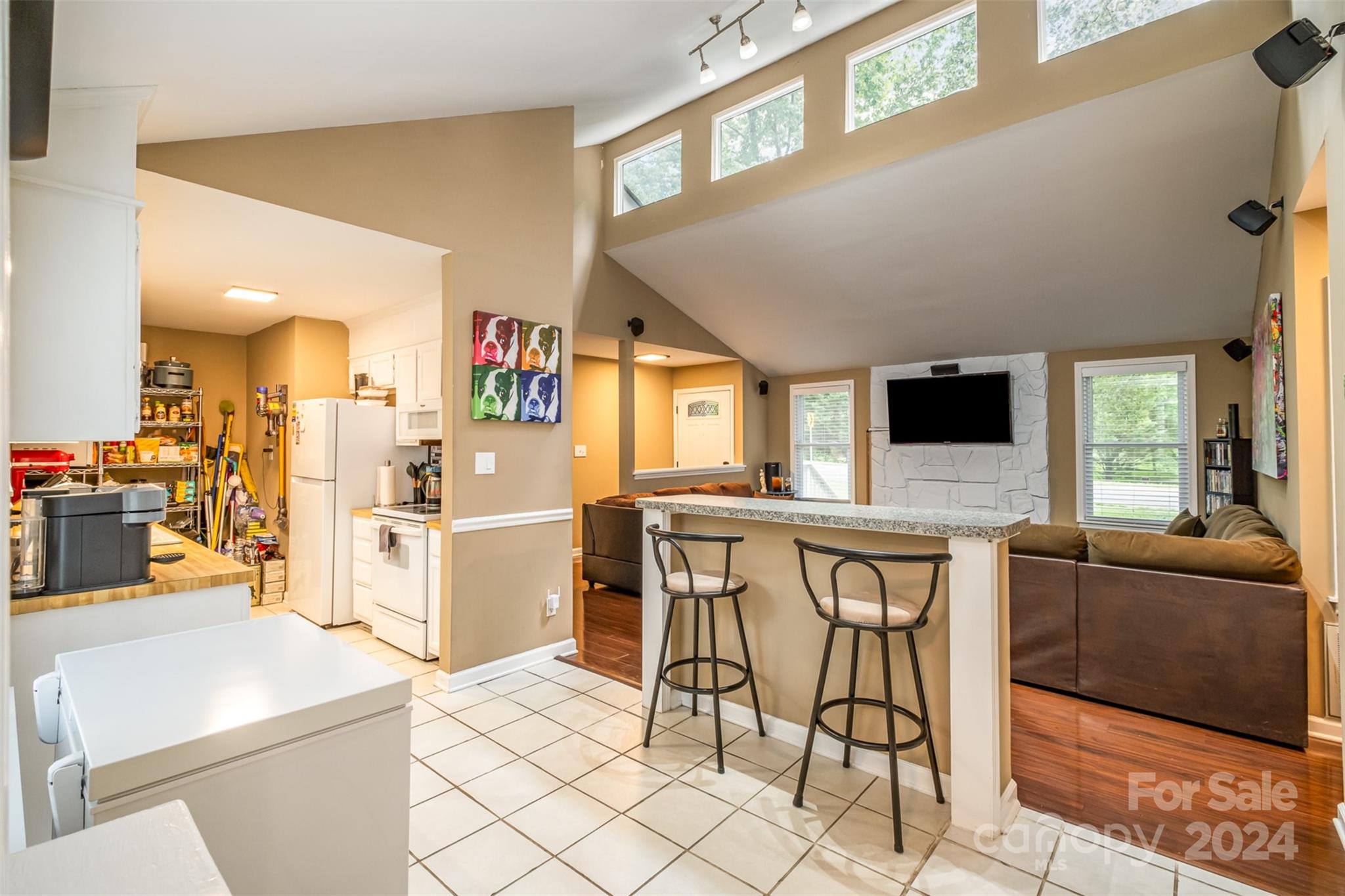 6200 Old Providence Road Charlotte, NC 28226 - Photo 11 of 24 a living room with furniture and a flat screen tv