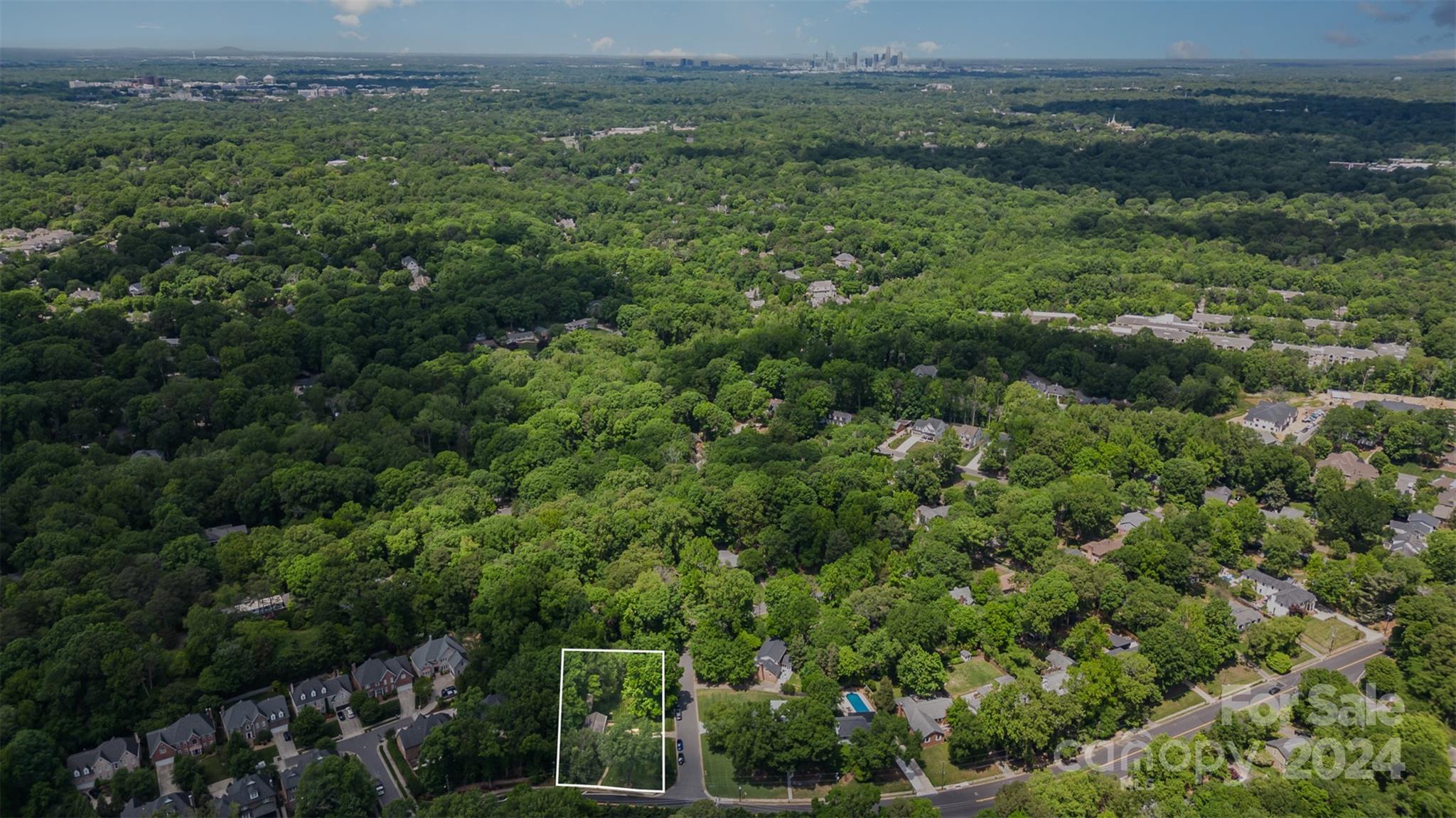 6200 Old Providence Road Charlotte, NC 28226 - Photo 2 of 24 an aerial view of residential houses with outdoor space and trees