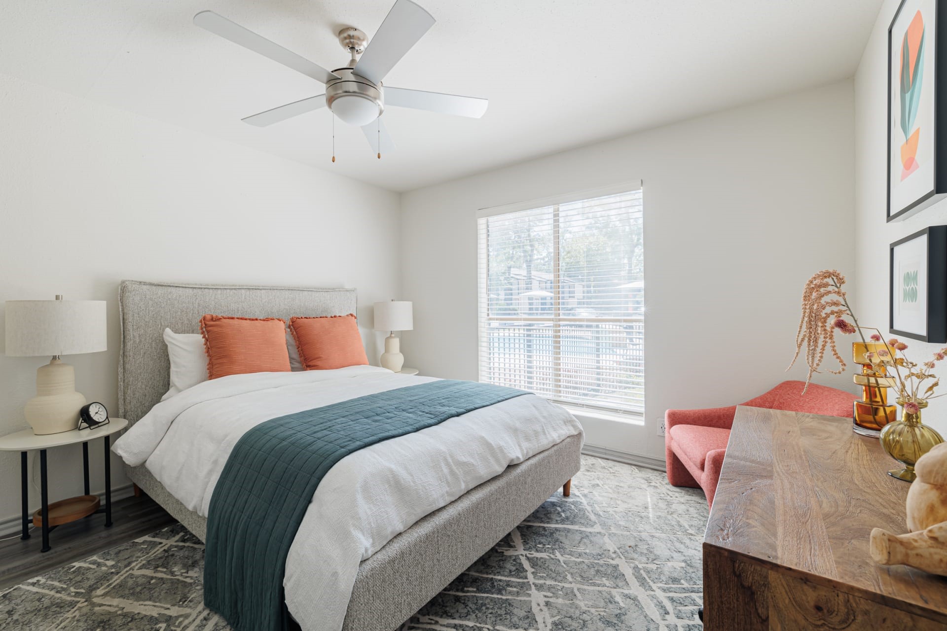 200 Hollow Tree Lane, Unit 9102 Houston, TX 77090 - Photo 13 of 16 a bedroom with bed and a window