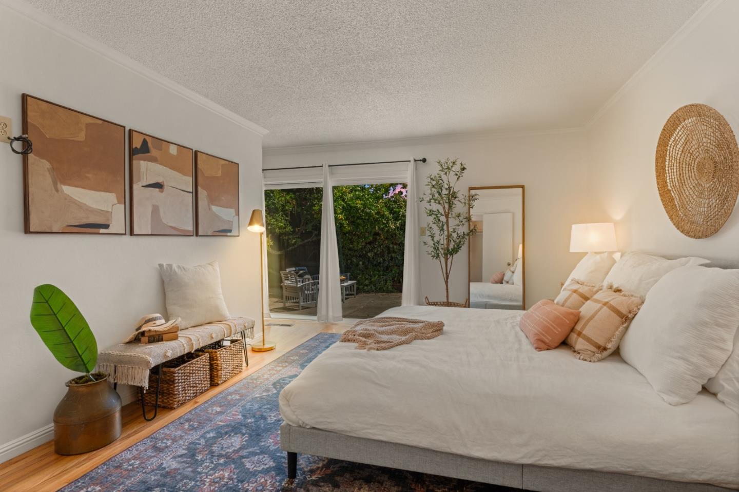 221 Segre Place Santa Cruz, CA 95060 - Photo 38 of 41 a bedroom with furniture and a large window