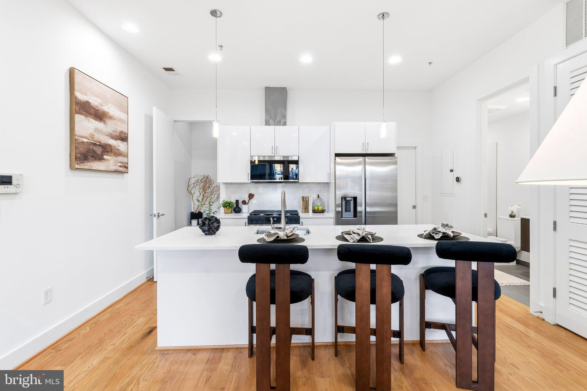 1837 Kalorama Road Northwest, Unit F Washington, DC 20009 - Photo 2 of 42 Modern kitchen with sleek design.