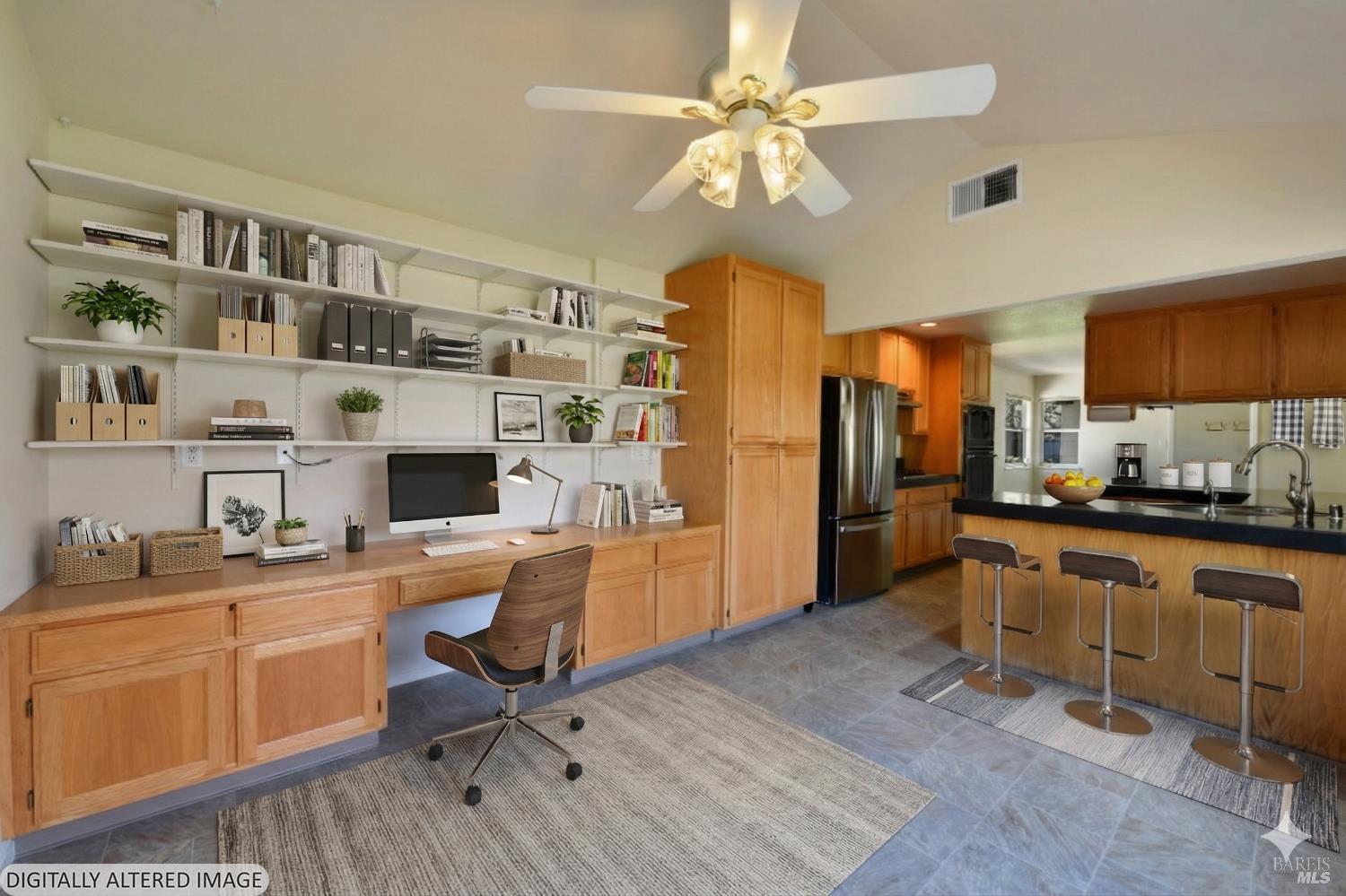 135 Fulton Place Windsor, CA 95492 - Photo 5 of 40 a view of a kitchen with workspace and a window