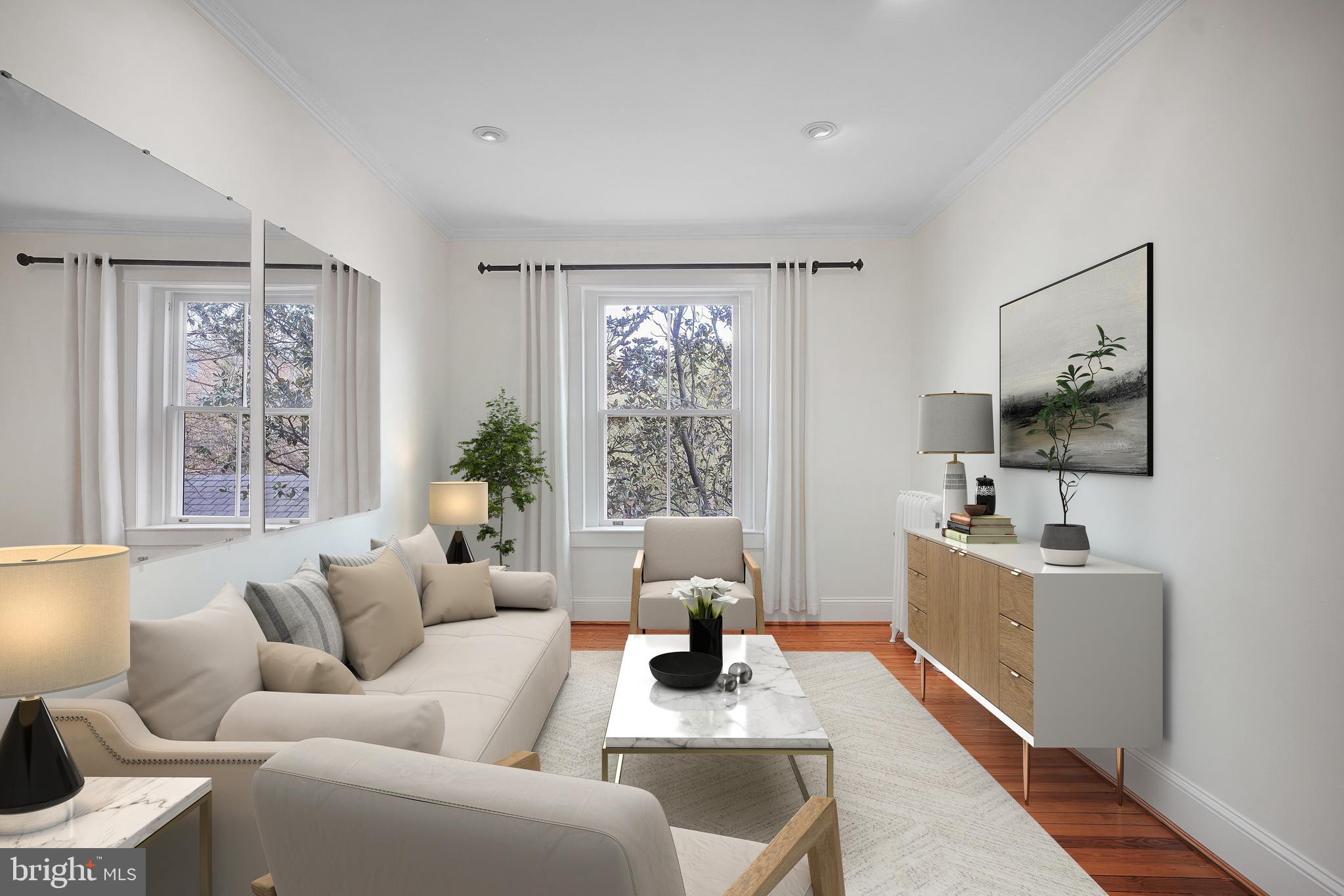 1657 31st Street Northwest, Unit 203 Washington, DC 20007 - Photo 7 of 24 Living Room