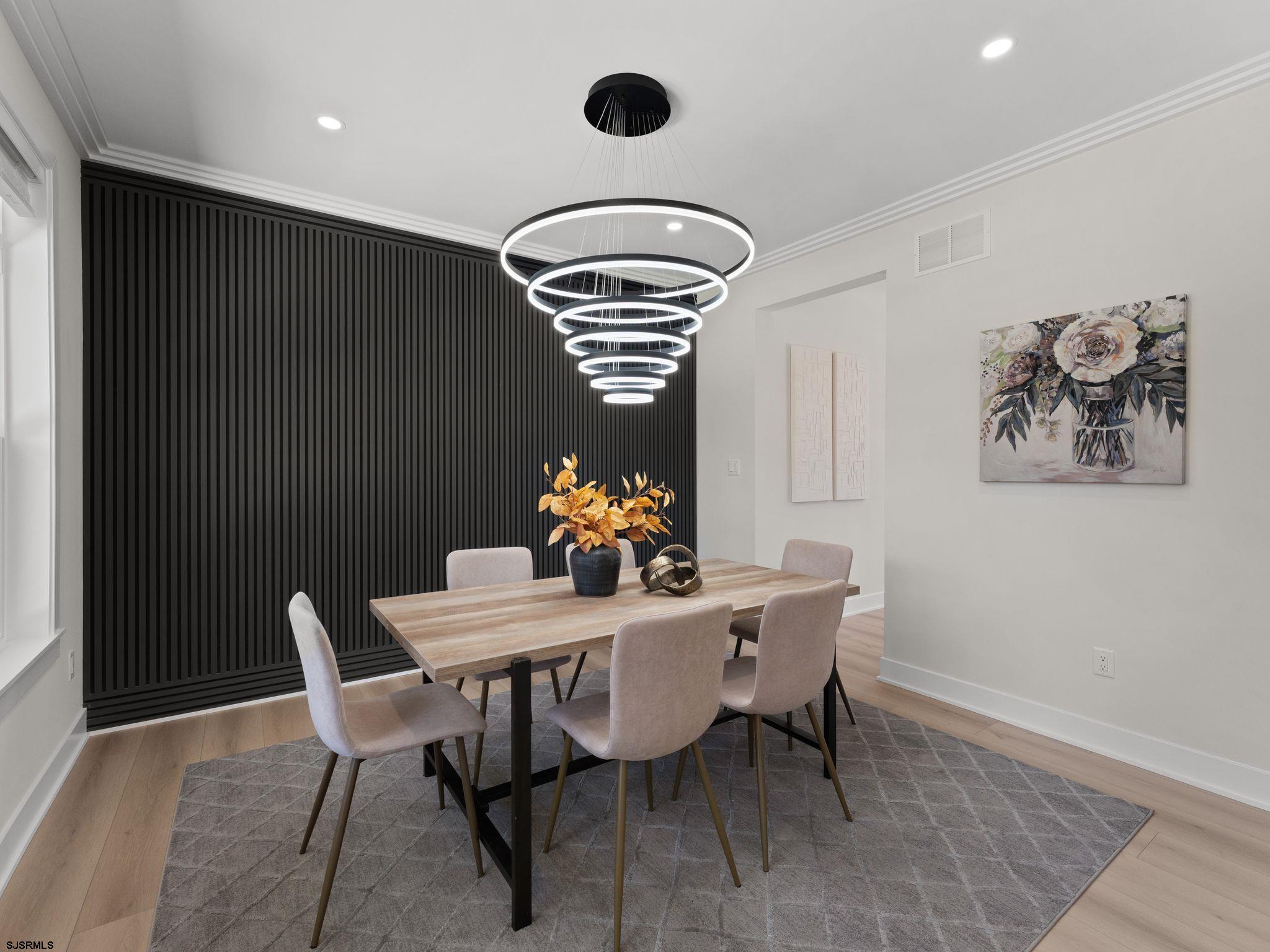14 Wexford Lane Linwood, NJ 08221 - Photo 13 of 76 a view of a dining room with furniture and chandelier