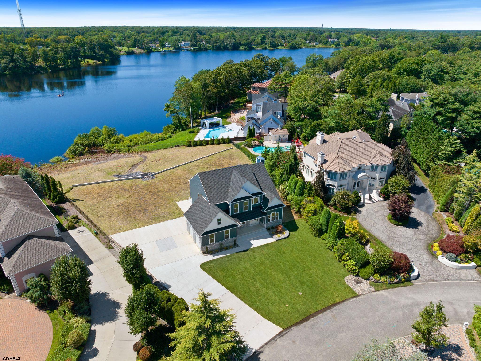 14 Wexford Lane Linwood, NJ 08221 - Photo 74 of 76 an aerial view of a house with garden space and lake view