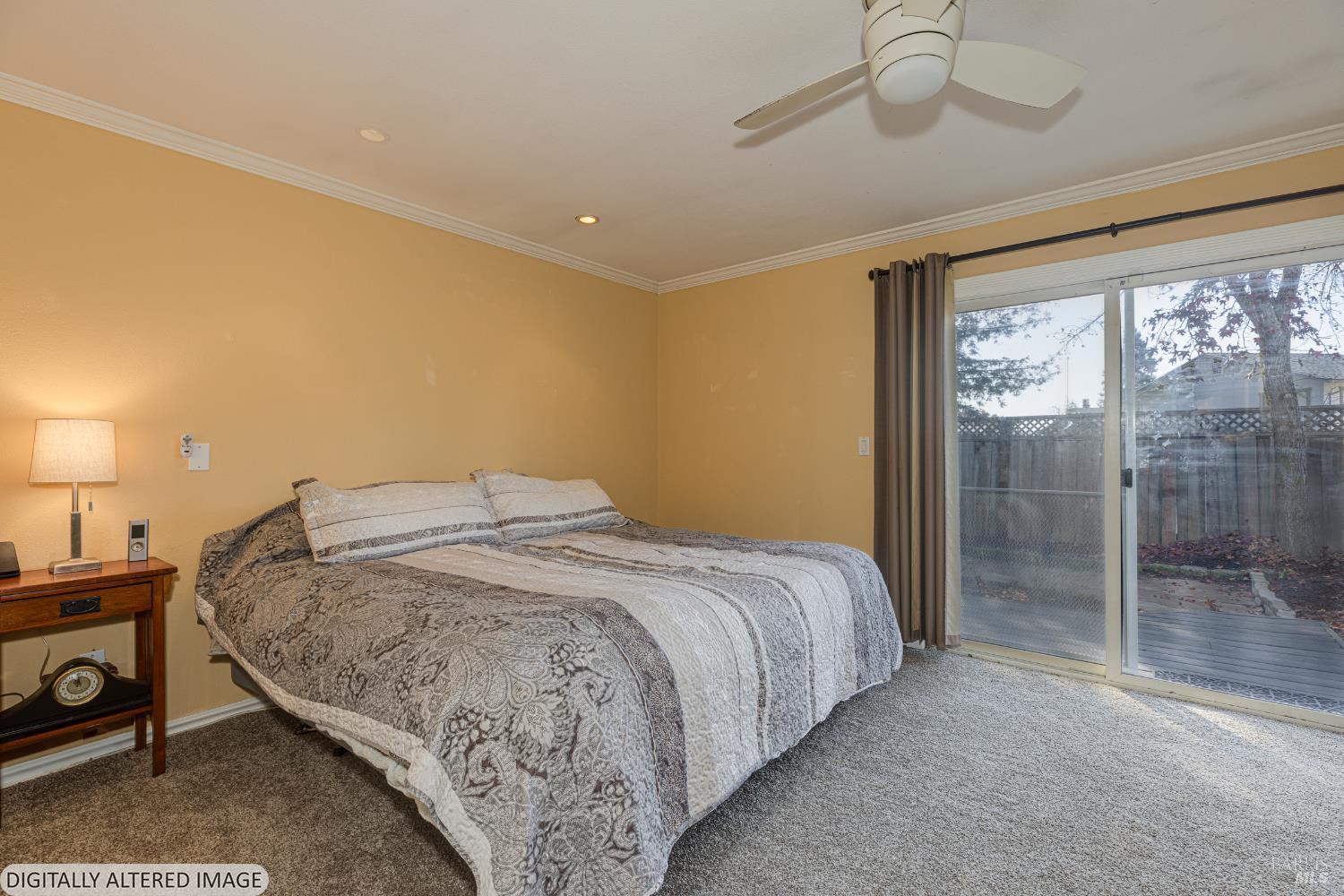 1387 Gillpepper Lane Rohnert Park, CA 94928 - Photo 17 of 36 a spacious bedroom with a bed and a mirror