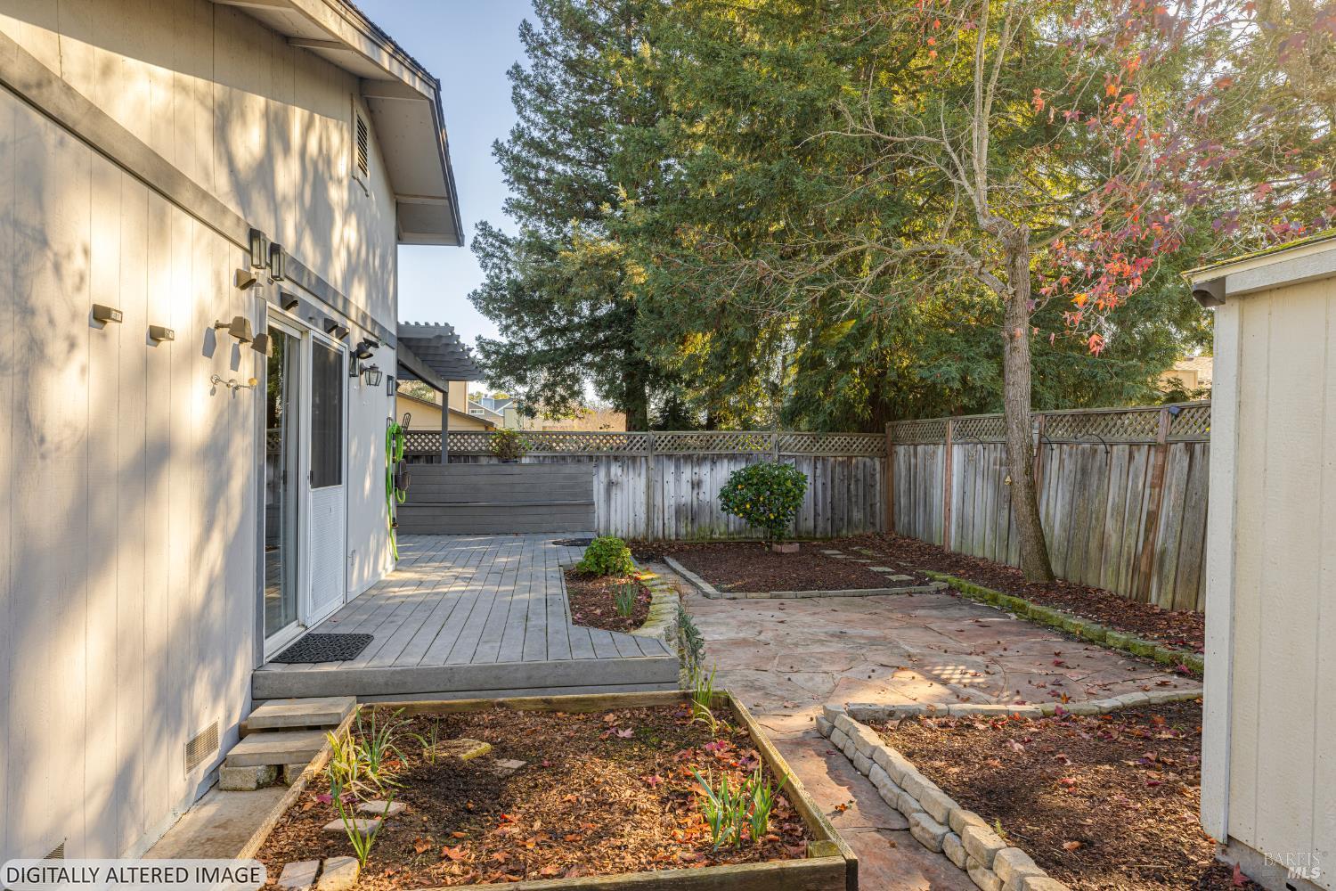 1387 Gillpepper Lane Rohnert Park, CA 94928 - Photo 27 of 36 a view of a backyard with plants and trees