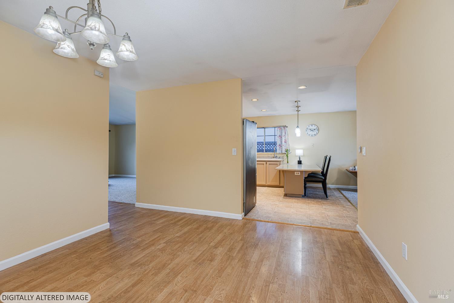 1387 Gillpepper Lane Rohnert Park, CA 94928 - Photo 8 of 36 a view of a livingroom with a furniture wooden floor and a chandelier