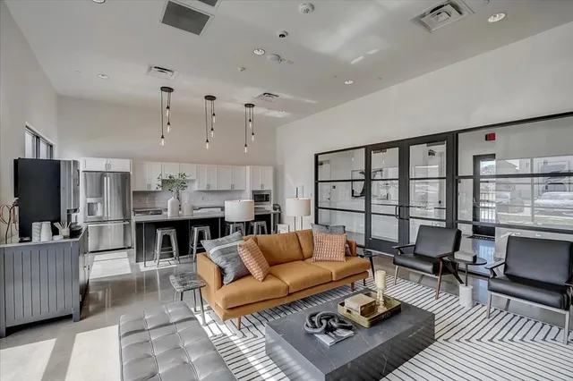 a view of outdoor space with seating area