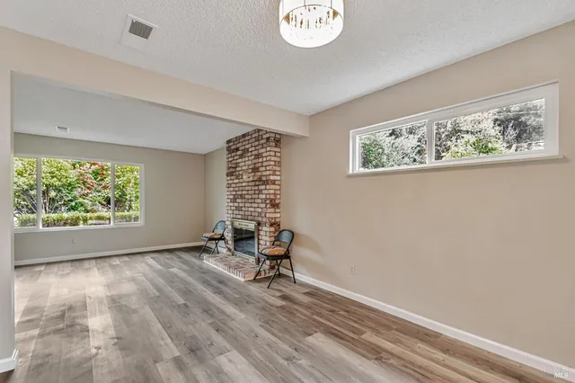 a view of an empty room