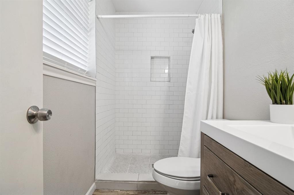 2404 17th Street Plano, TX 75074 - Photo 16 of 24 Updated Primary Bath has Shower with subway tile