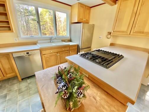 144 Halldale Road Montville, ME 04941 - Photo 6 of 32 Bread Kneading Counter in Kitchen