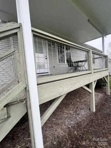 a view of balcony and deck