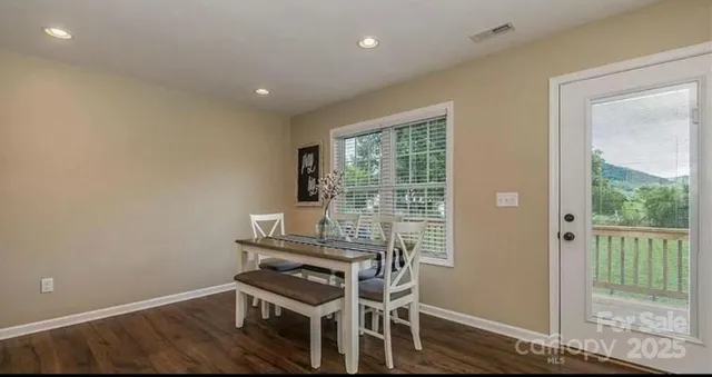 a view of a house with a patio
