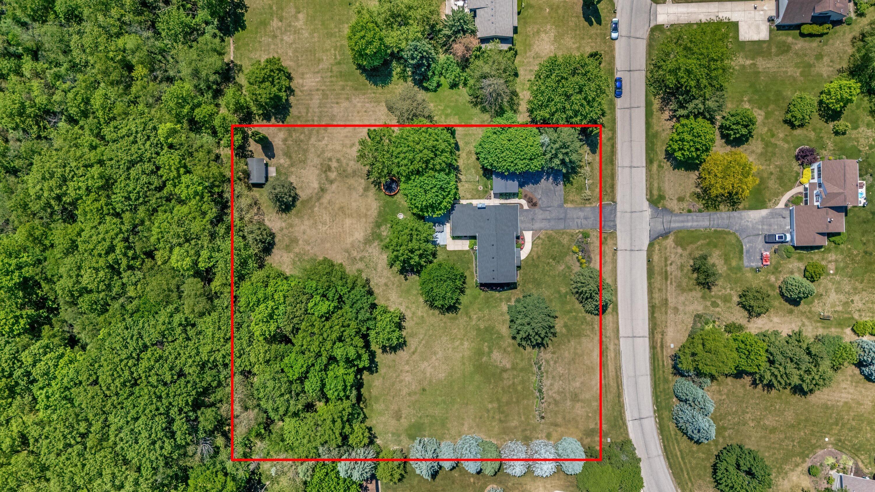 W5010 Hawk Road La Grange, WI 53121 - Photo 43 of 58 Nearly 2 acres with mature trees and landscaping.